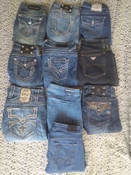 Miss Me true religion mixed pant 10 pieces