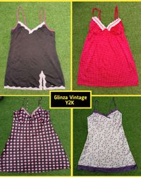 Y2k cami tops With Lace Stylish GV#039