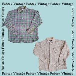 (FV-283) Camicia in lana Pendleton con bottoni