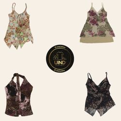 Tops en Cami Soft Grunge Y2K avec perles