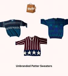 Unbranded Pattern Sweaters [T1-008]
