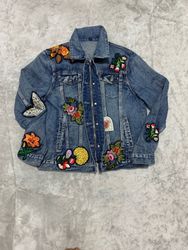 jeansbestickte Damenjacken