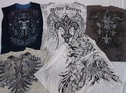 CR5443 Paquet de T-shirts Vintage Skull