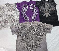 Pacote de Camisetas Vintage Skull CR5447
