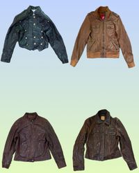 Y2K 90’s Vibe Leather Jacket (TS-1338)