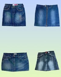 Y2K IT Girl Jeans-Minirocke (TS-1342)