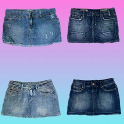 Y2K Brithny Era denim Mini skirt (TH-002)