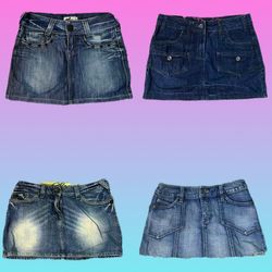Y2K Denim Mini Skirts (TH - 003)