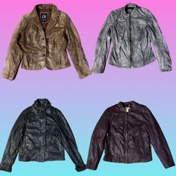 Y2K 90’s Vibe Leather jacket (TH-009)