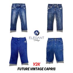 Y2K Future Vintage Capri Jeans - EV0260