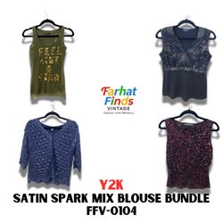 FFV-0104 Y2K SATIN SPARK MIX BLOUSE BUNDLE