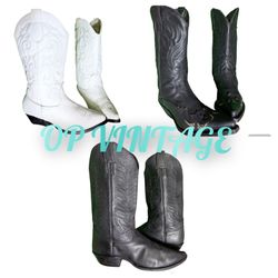 Op vintage 0034 Bottes de cowboy vintage