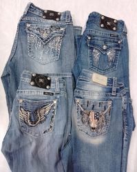 Conjunto de Jeans Flare e Reto Vintage Miss Me CR5..