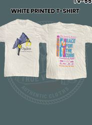 White Printed T-shirt Tv-55