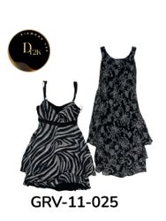 Y2K Vintage Poly Dress – Aesthetic 2000s Style (GR..