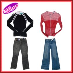 Moderne Strickwaren und Jeans-Mix (Fv-035)