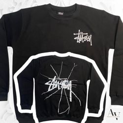 Stussy rework style shattered sweatshirts