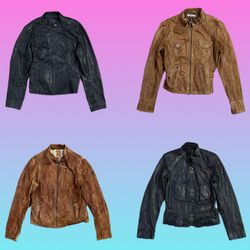 Y2K 90s leather jacket collection (TH:019)