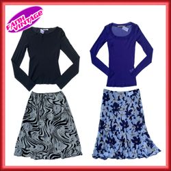 Moderne Mesh-Oberteile und Röcke Mix (FV-029)