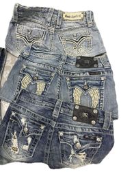 Miss me rock revival true religion shorts / s2