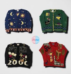 Suéteres Statement Bordados e Apliques Y2K (E)