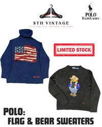 Premium Polo Flag & Bear Sweaters