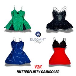 Y2K Butterflirty Camisoles - EV0377