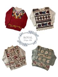 vintage/Y2K knit / cottagecore