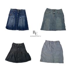 Gonna Midi in Denim Y2K IT Girl RE-2400