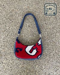 Nom : Sac à épaule en denim tapis recyclé