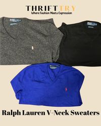 Ralph Lauren V-Ausschnitt / Rundhals Pullover