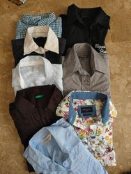 Woman button up fitted short body shirts