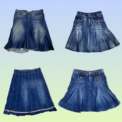 Y2K Denim Midi skirts (TS-1377)