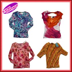 Mix di stili floreali brillanti: top, vestiti, gon..