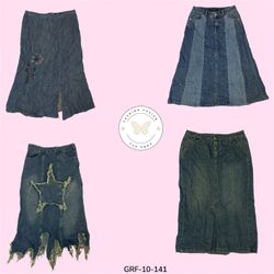 Gonna lunga in denim da donna - Elegante, versatil..