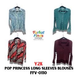 FFV-0110 Y2K POP PRINCESS BLOUSE A MANICHE LUNGHE