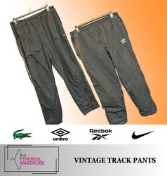 Vintage Track Pants including Nike, Reebok, Umbro,..