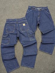 Pantalons rework à une jambe Carhartt bleu foncé v..