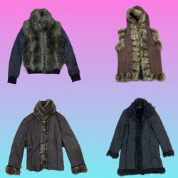 Manteau afghan unique Y2K (TH-025)