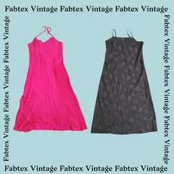 (Fav-361) Robe de nuit en soie longue Y2K