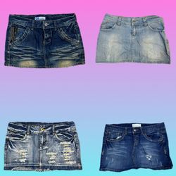 Jupes mini en denim uniques Y2L (TH-031)