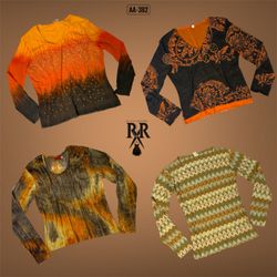 Y2K Earth Flame Aesthetic Full Sleeve Tops (AA-382..