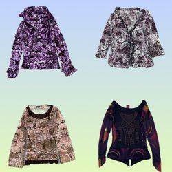 Tops de Manga Longa Y2K Grunge (TS-1384)