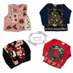 Vintage/ Y2K Christmas crush holiday knits
