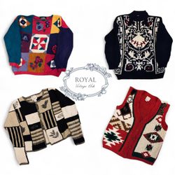 Vintage/ Y2K Gypsy Style Nomad Holiday Knits (R)