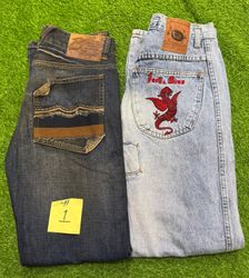 Hip hop jeans mix brands