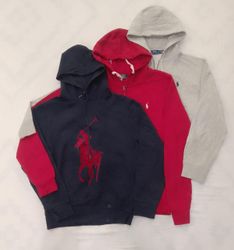 CRZ0614 Vintage  Polo Hoodie Ladies & Men Mix Bund..
