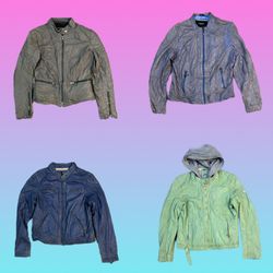 Y2K NYC Giacca in Pelle (TH-042)