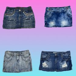 Y2K Unique Dinim Mini Skirts (TH-046)