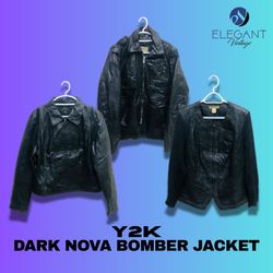 2K Dark Nova Leder Bomberjacken - EV01188